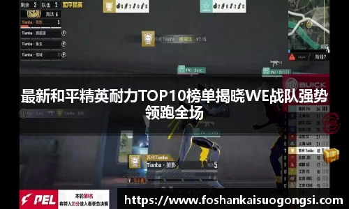 最新和平精英耐力TOP10榜单揭晓WE战队强势领跑全场
